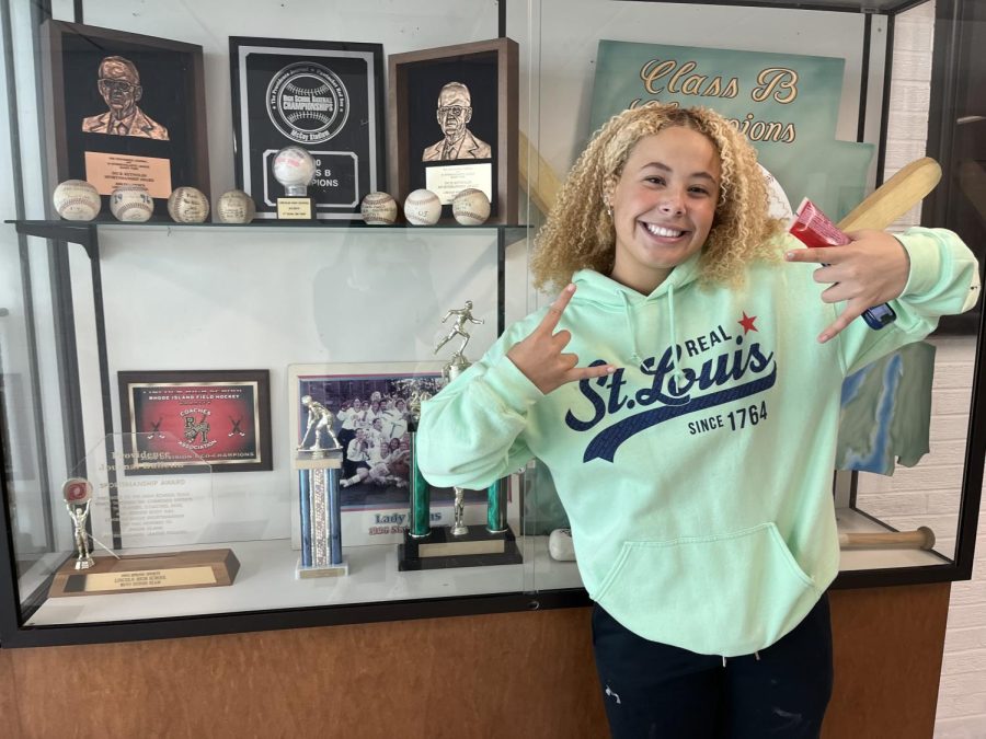 Gigis extensive travel as a softball pitcher has necessitated a change in her educational plan.  While she will finish her education outside of LHS, she  says she will miss Lincoln and the friends she has come to know and love both on and off the field.