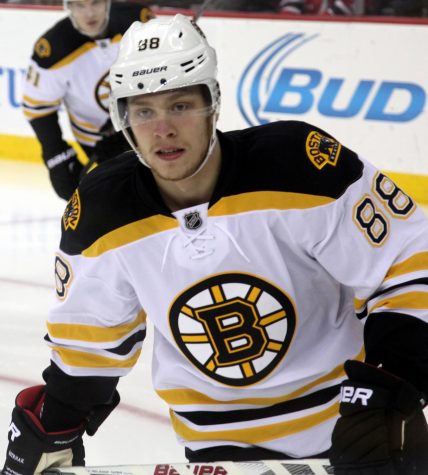 David Pastrnak with 43 goals is one of the reasons why the Bruins are enjoying a banner season.