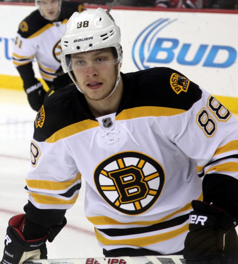 David+Pastrnak+with+43+goals+is+one+of+the+reasons+why+the+Bruins+are+enjoying+a+banner+season.