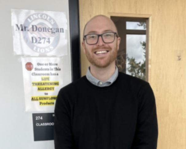 Meet Mr. Donegan: Lincoln’s Enthusiastic New Social Studies Teacher