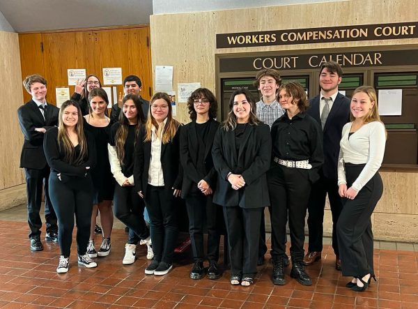 Last year's Mock Trial team (Courtesy of the Mock Trial Instagram)