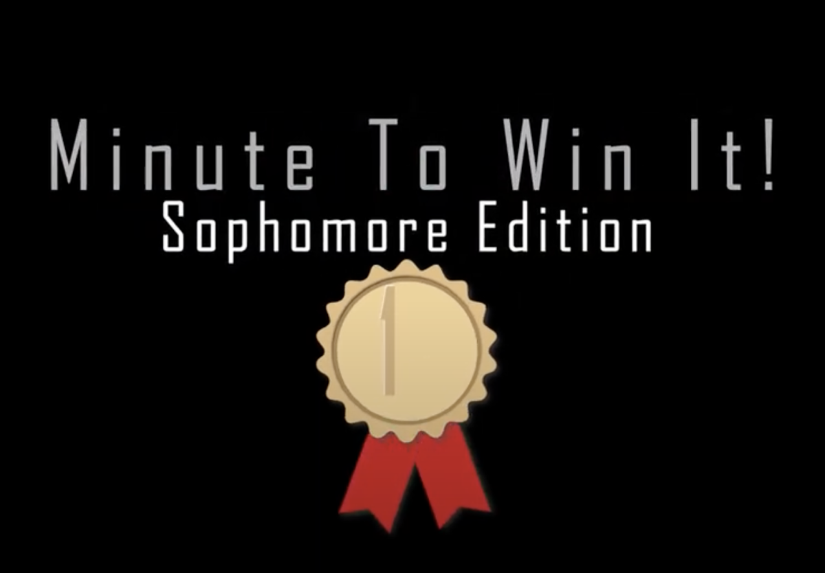 Sophomores Minute to Win It Challenge