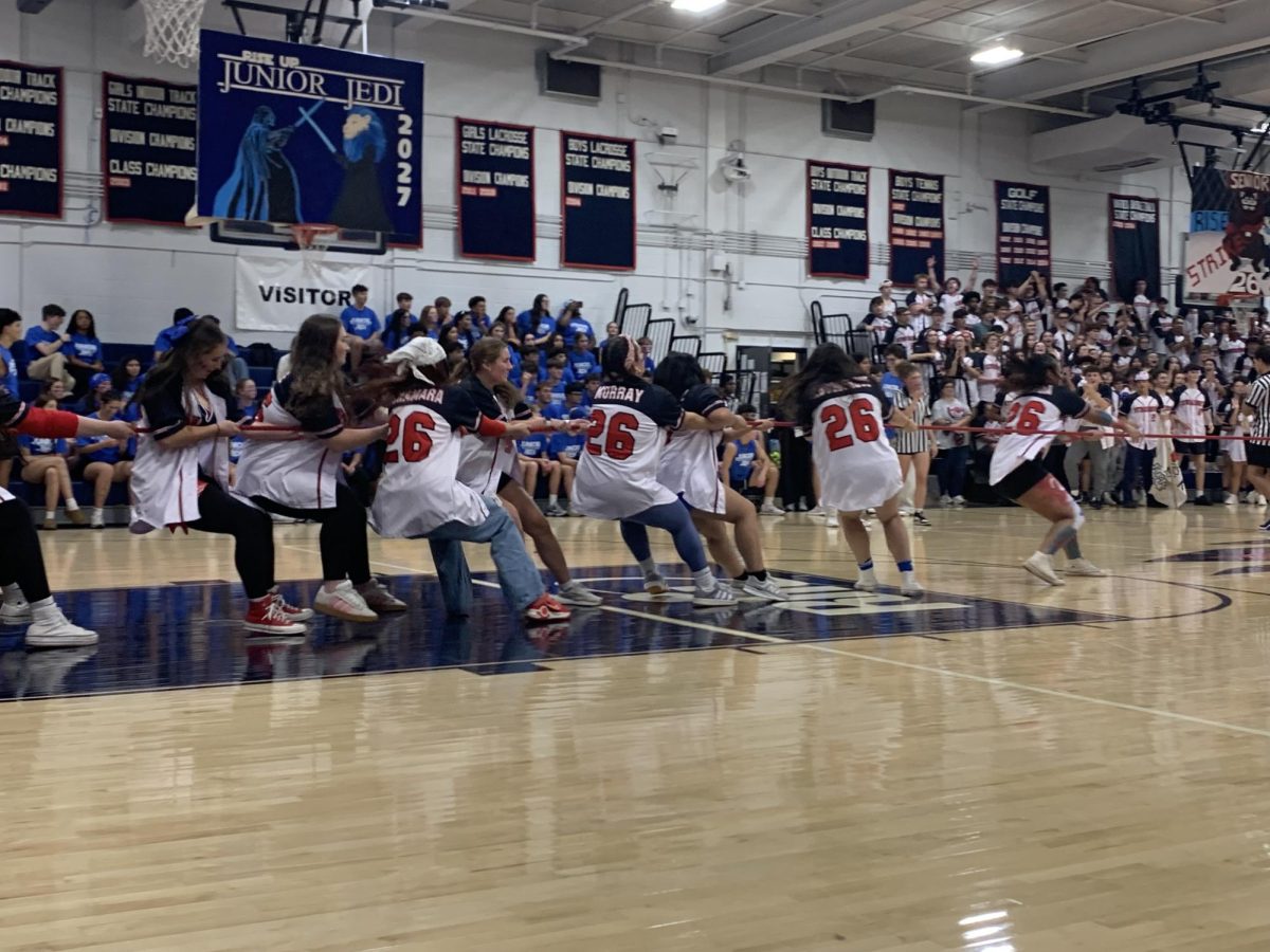 Seniors participating at LHS's battle of the classes 2025