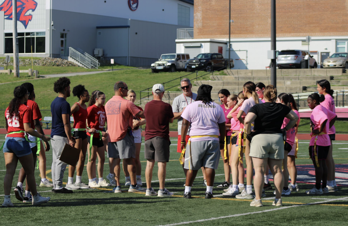 Powerpuff Girls Flag Football Game -- Juniors vs Seniors