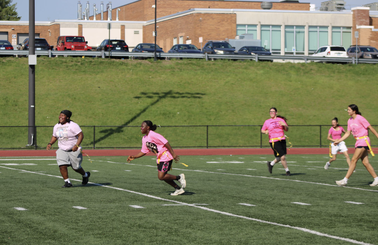 Powerpuff Girls Flag Football Game -- Juniors vs Seniors